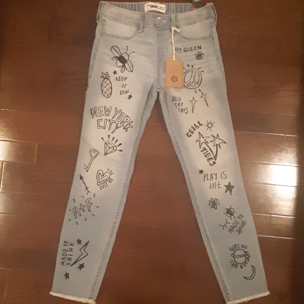 Pull on girls jean jeggings